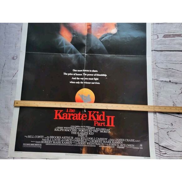 1986 The Karate Kid II Original Movie House Full Sheet Poster - Picture 8 of 8